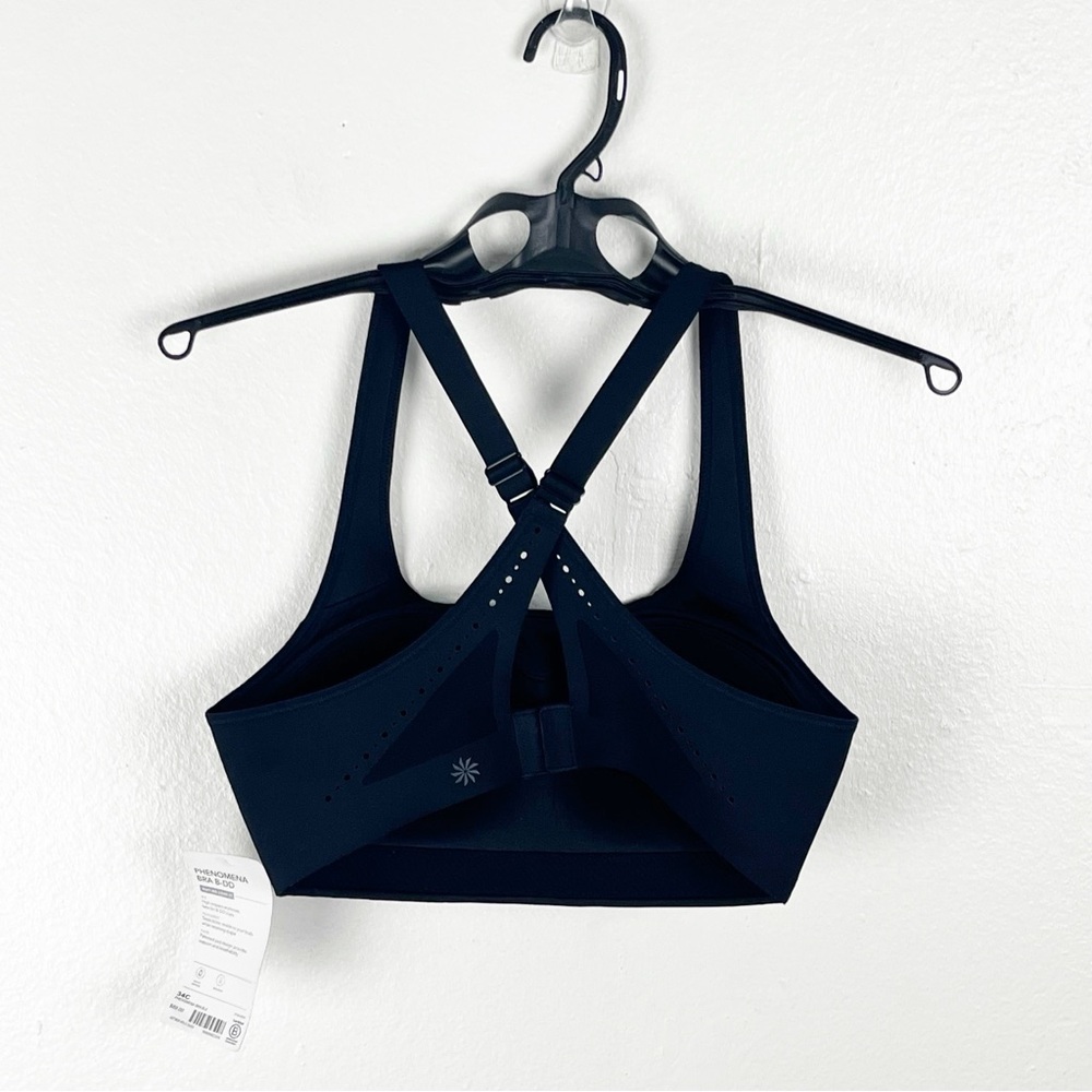 ATHLETA Black Phenomena Cross Adjustable Straps Sports Bra, Size 34C - Picture 2 of 12